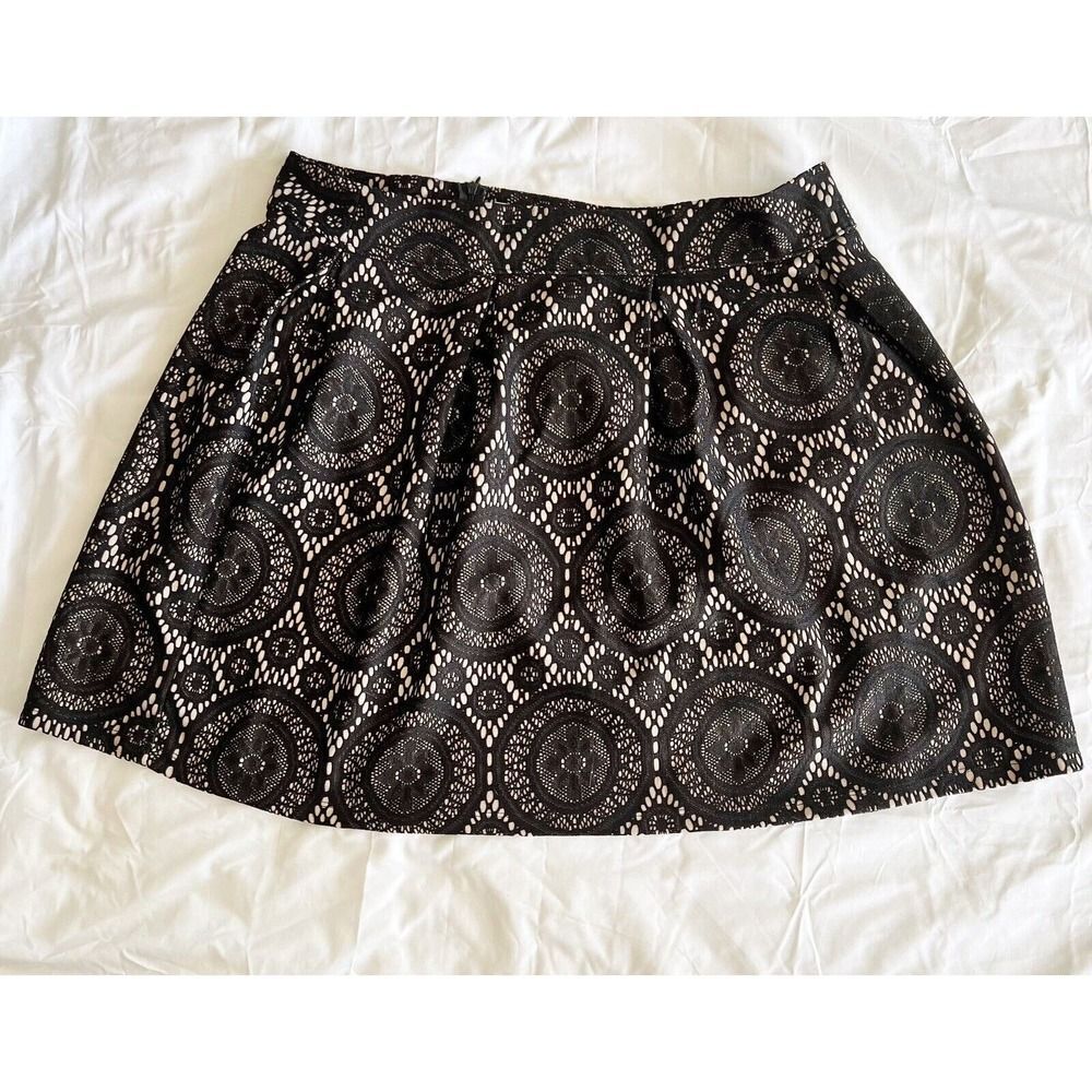 Tacera Laser Cut A-Line Skirt size 14